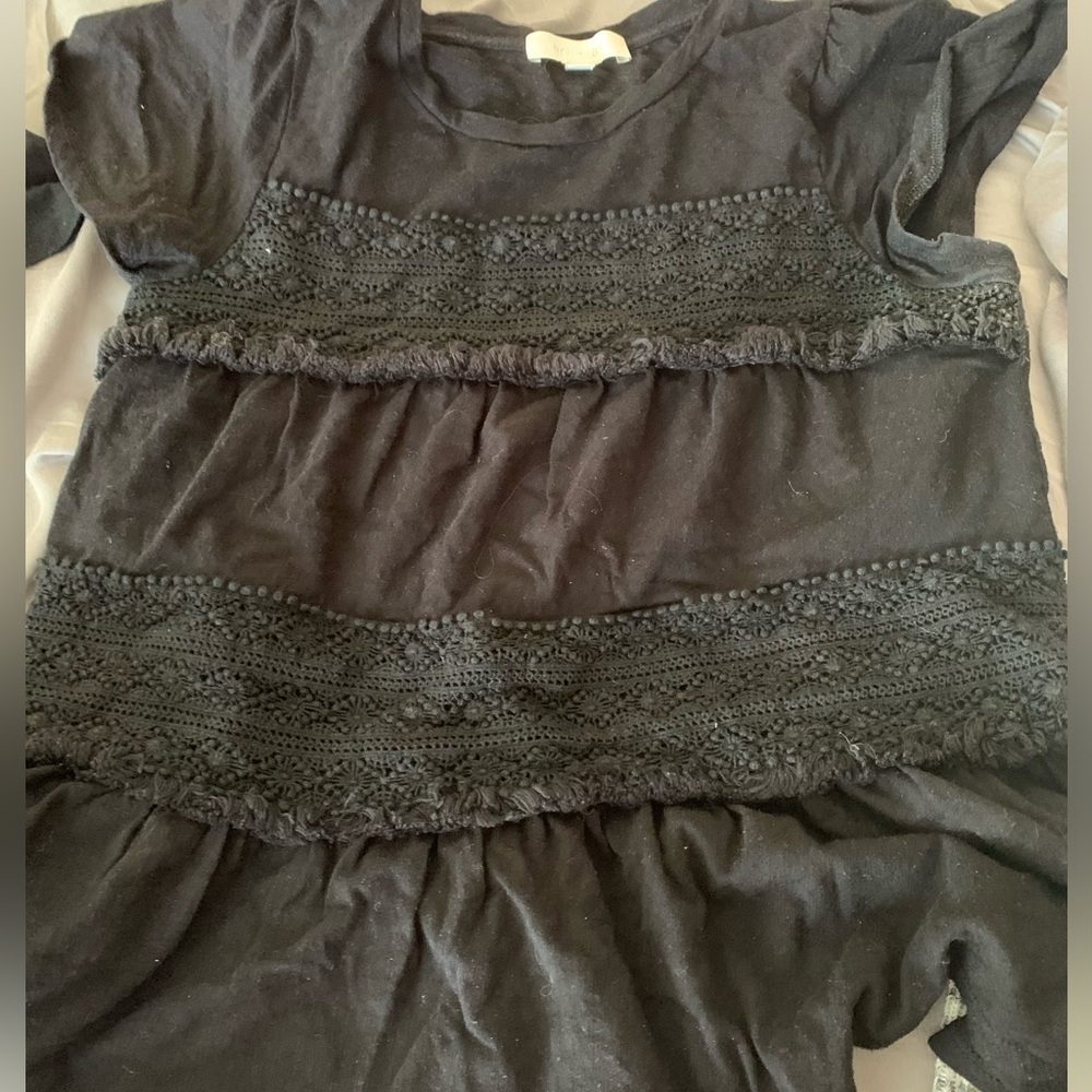 Anthropologie embroidered tee